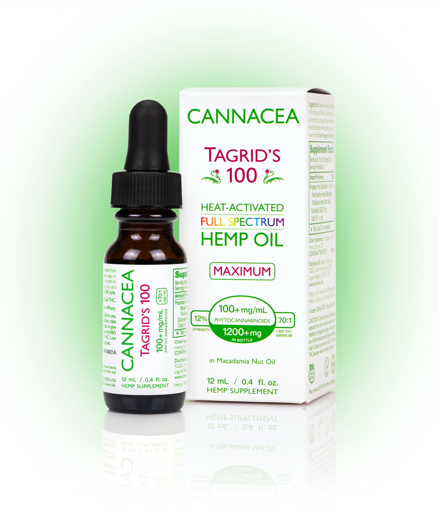 Tagrid's 100 Full Spectrum Hemp Oil | Cannacea